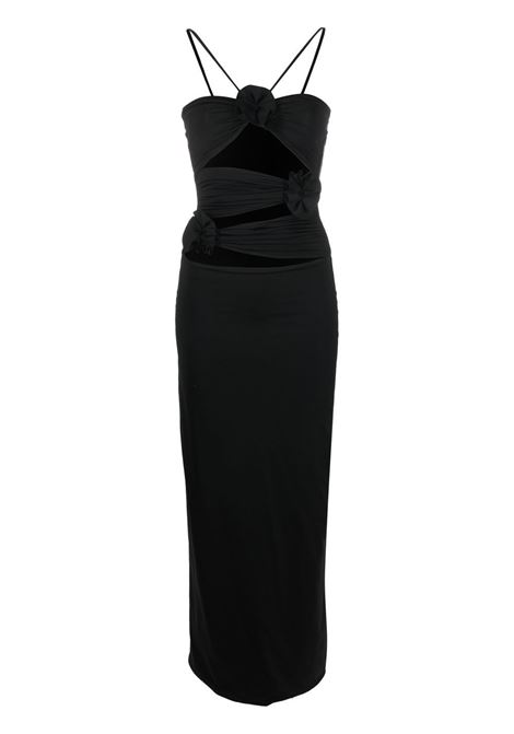 Black cut-out midi dress - MAYGEL CORONEL women MAYGEL CORONEL | VT027BLK